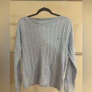 Tommy Hilfiger Light Blue Cable Knit Sweater